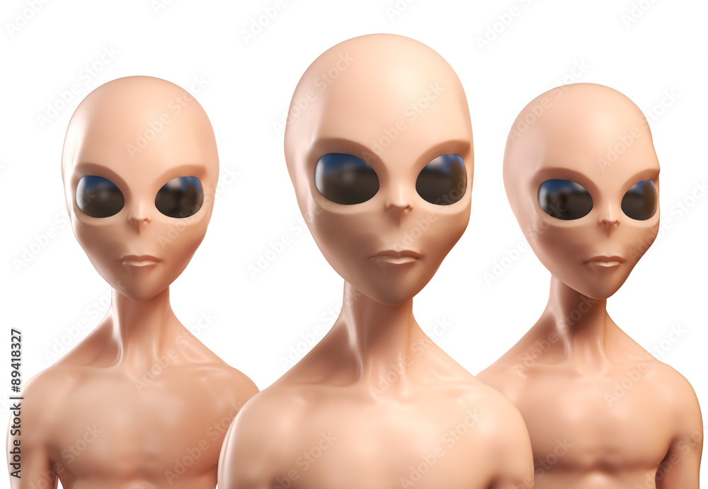 Aliens 3d illustration Aliens 3d illustration