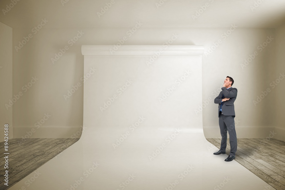 Composite image of thinking businessman Composite image of thinking businessman