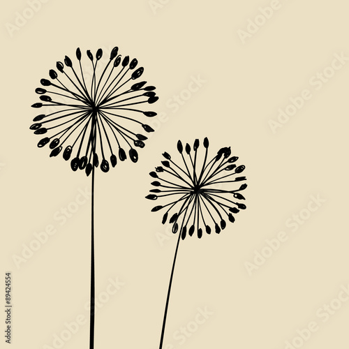 Fototapeta Naklejka Na Ścianę i Meble -  Abstract Dandalions background