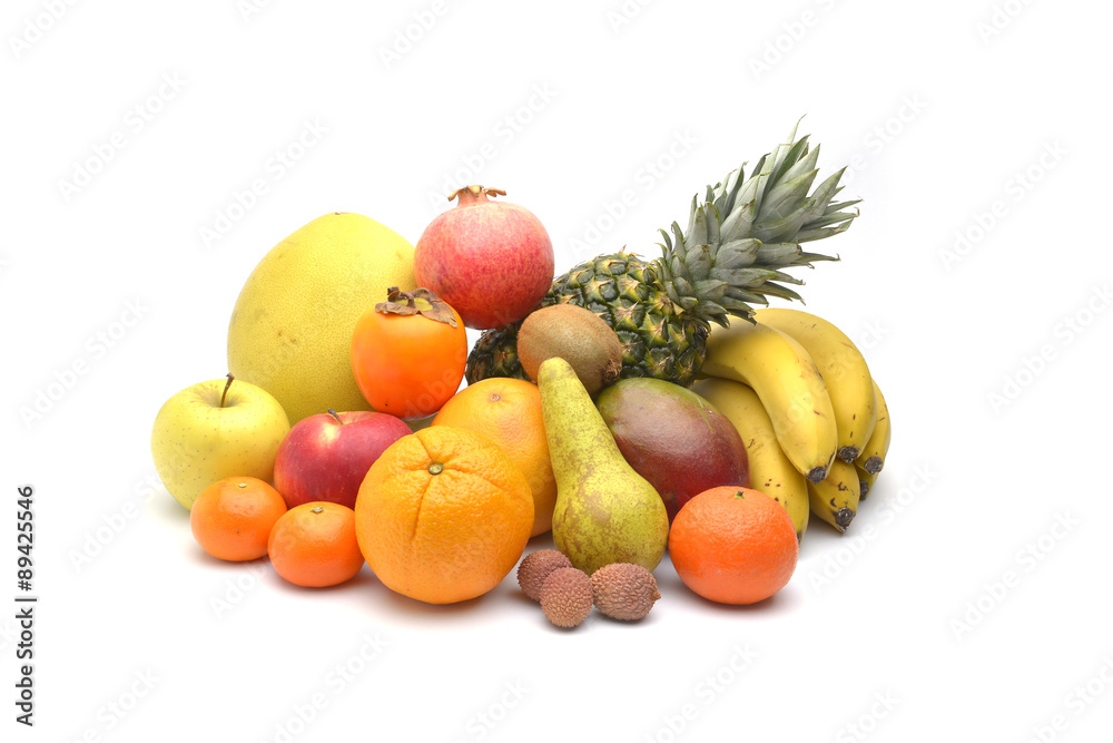 Assortment of exotic fruits
