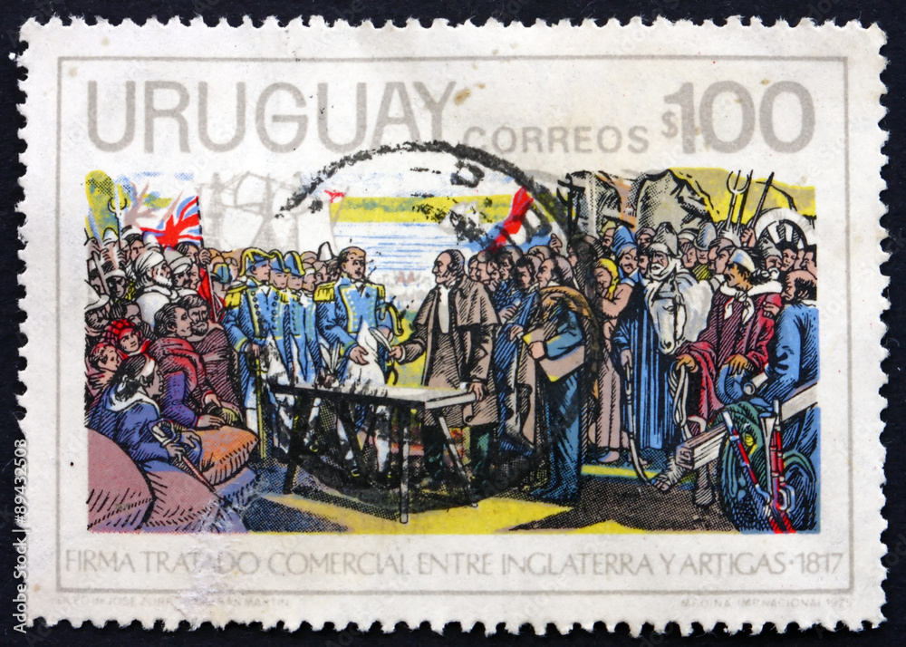 Postage stamp Uruguay 1975 Trade Agreement