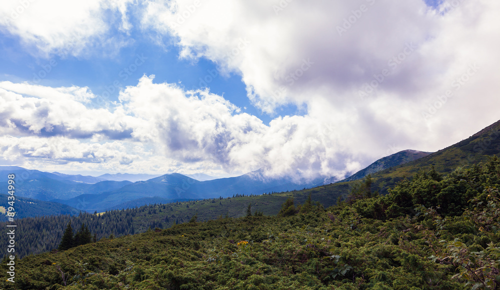 Montenegrin ridge in Carpathians