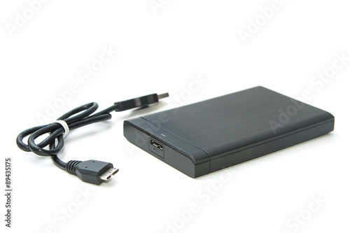  external hard drive isolated
