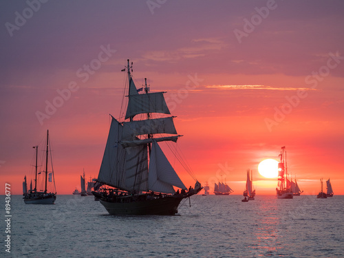 Segelschiffe auf der Hanse Sail