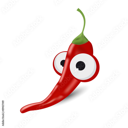 chili cartoon scharf vektor isoliert