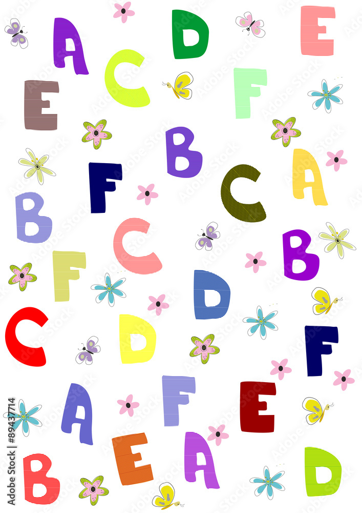 Vector alphabet vector illustration Vector alphabet vector illustration