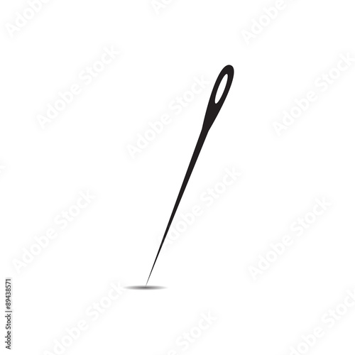 needle icon with shadow