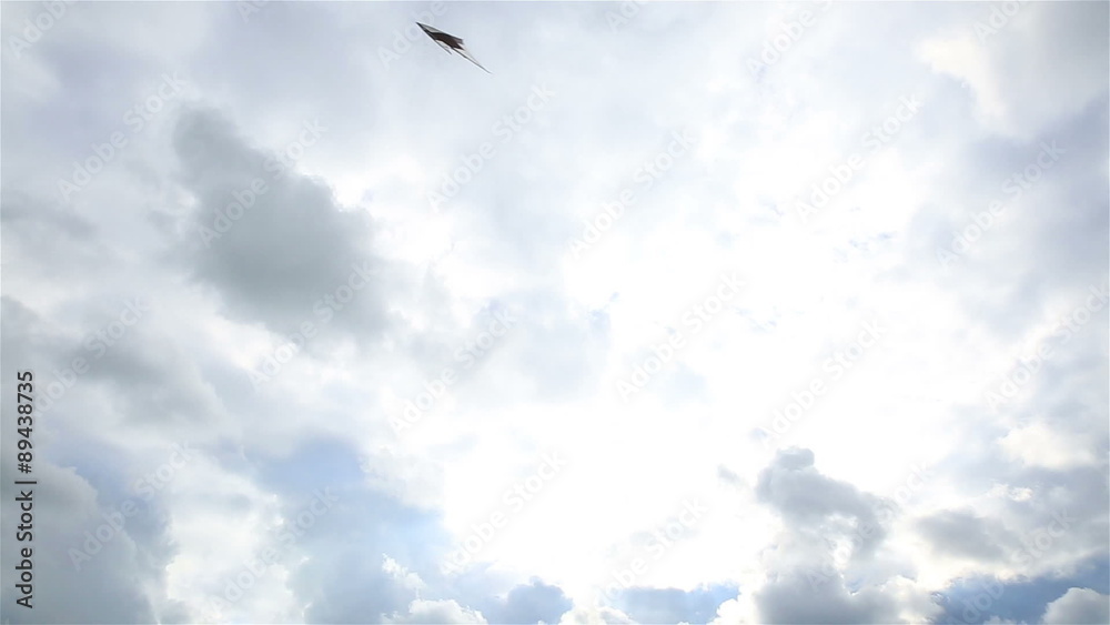 Sport kites soar in the sky. Sport kites soar in the sky.