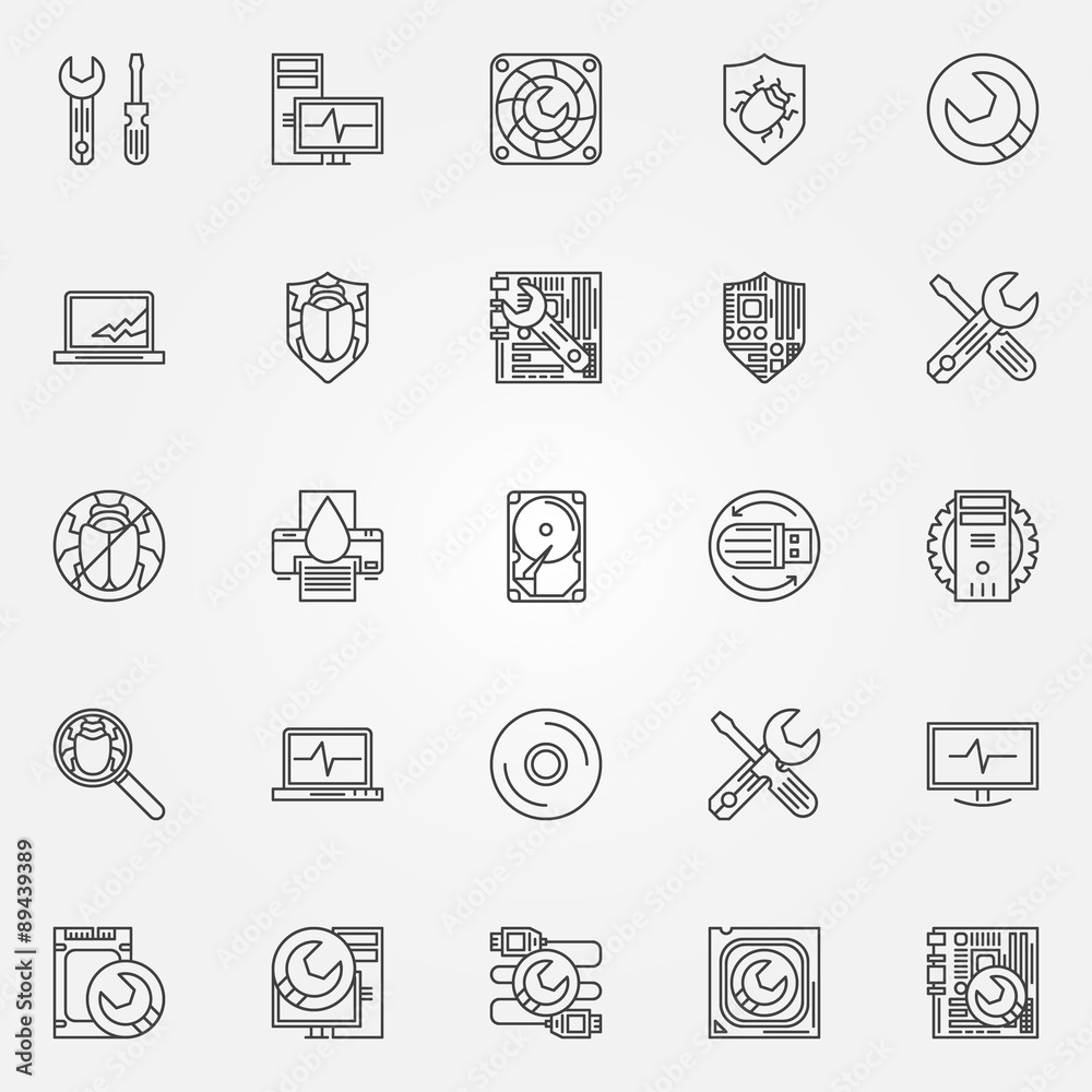 Computer service icons