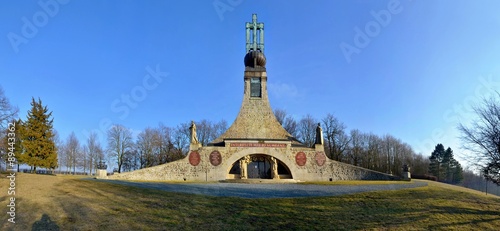 Cairn of peace near Austerlitz - Battle of the three emperors photo