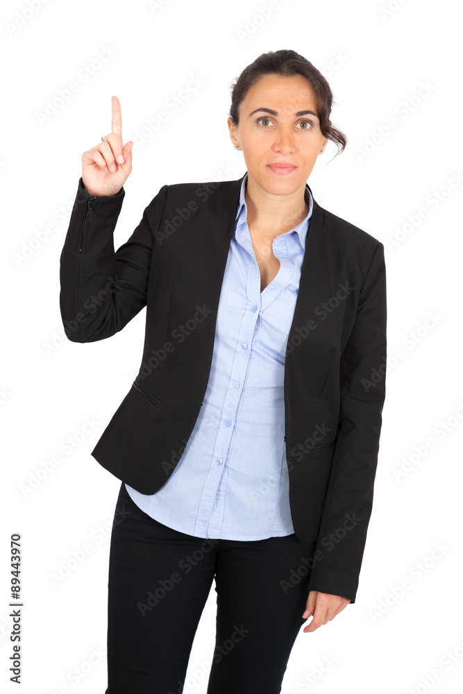 Beautiful woman doing different expressions in different sets of clothes: want to speak Beautiful woman doing different expressions in different sets of clothes: want to speak