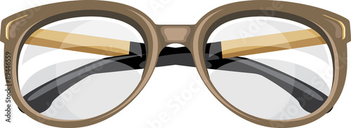 Reading glasses isolated on the white