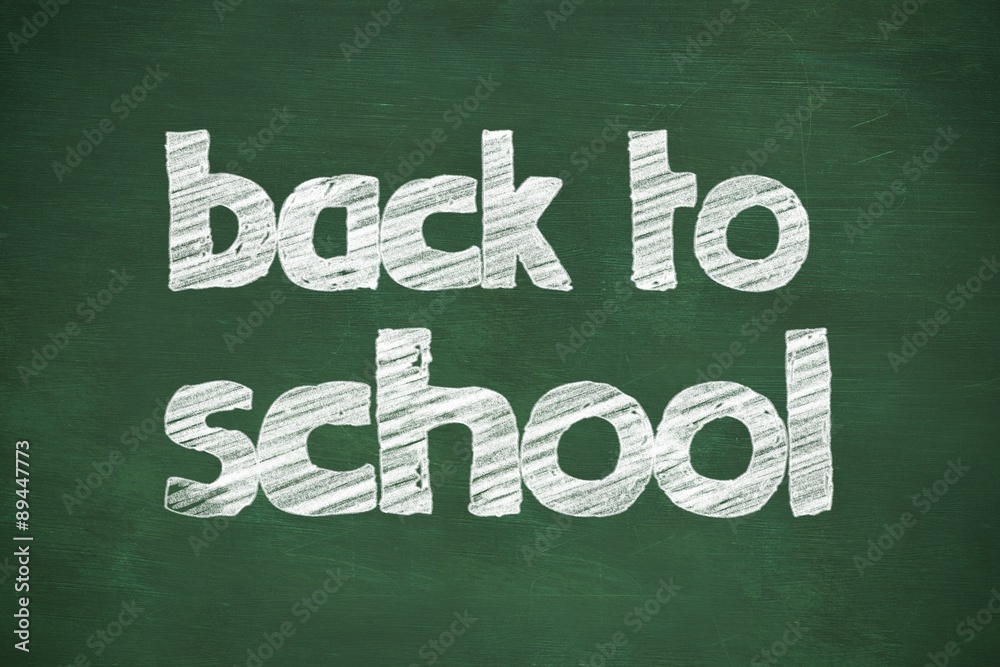 Fototapeta premium Composite image of back to school message