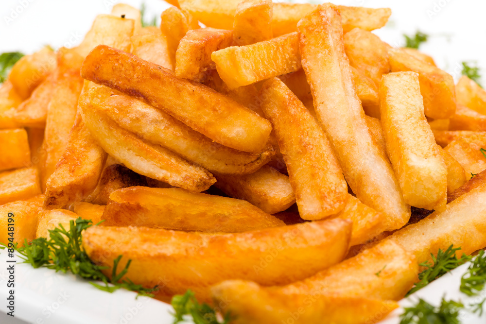 pile of appetizing french fries pile of appetizing french fries