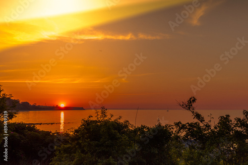 Sonnenuntergang in der Strander Bucht