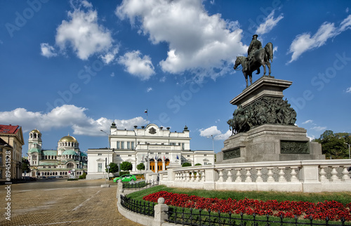 Bulgarian parliament square photo