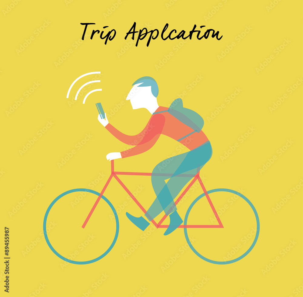 In Bicicletta con Applicazione Mobile