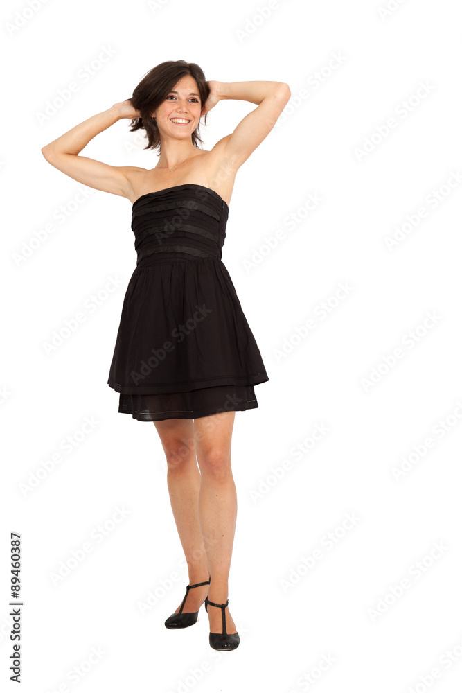 Beautiful woman doing different expressions in different sets of clothes: posing Beautiful woman doing different expressions in different sets of clothes: posing