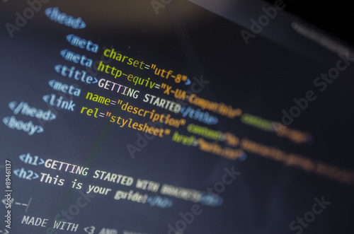 html and css web design code for developers