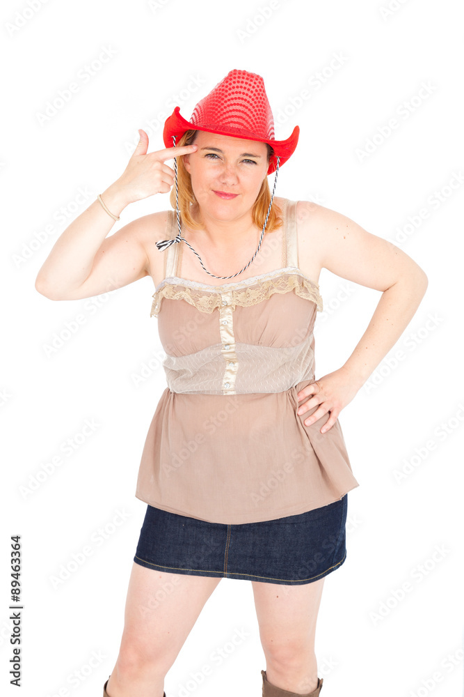 Beautiful Cowgirl doing differnt expressions Beautiful Cowgirl doing differnt expressions