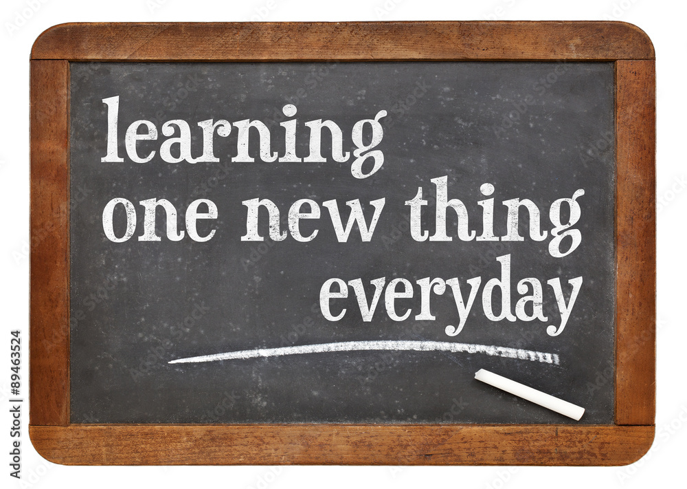 Fototapeta premium Learning one new thing everyday