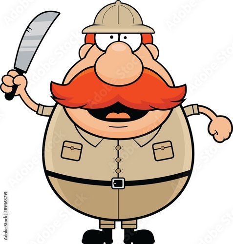 Cartoon Explorer Happy