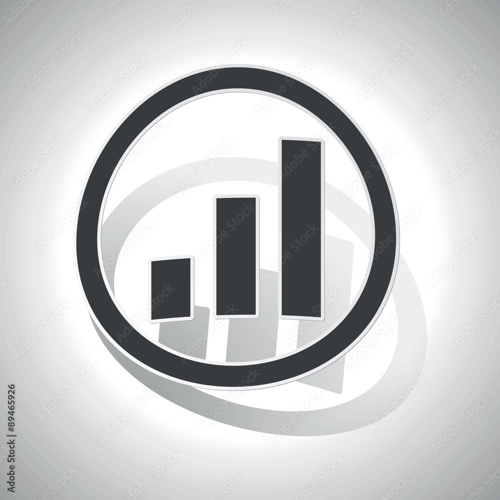 Volume scale sign sticker, curved