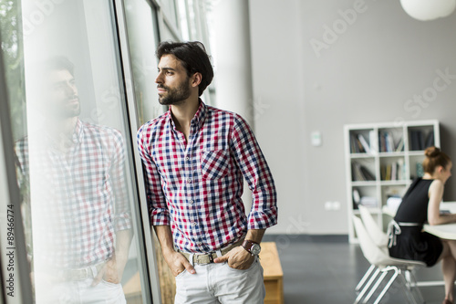 Young man in the office