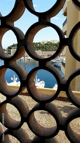 Canvastavla Vue insolite du Port de Monaco