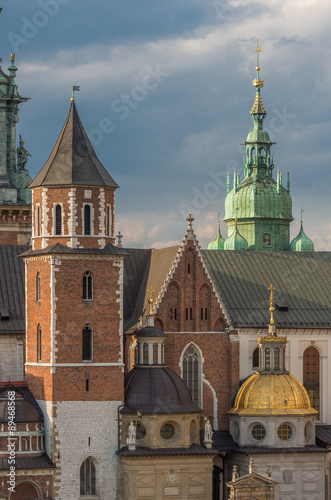Cathedral of St Stanislaw and St Vaclav and royal castle on the Wawel Hill, Krakow, Poland. #89468568