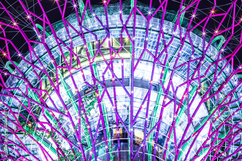 Supertree Singapore night photo