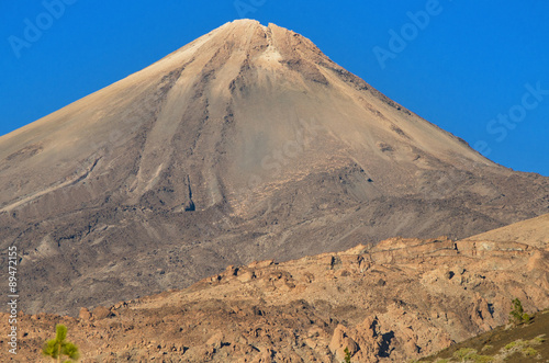 Detail of Teide peak, in Tenerife, Canary island , Spain.