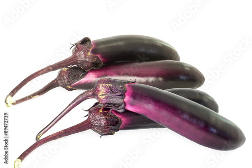  fresh eggplant or aubergine bringal photo