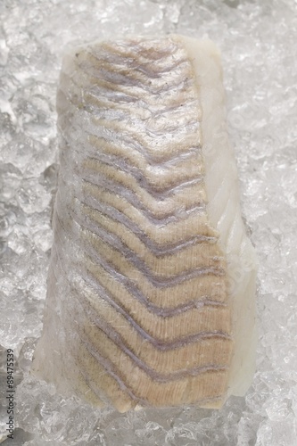 Fotografie Coley fillet (overhead view)