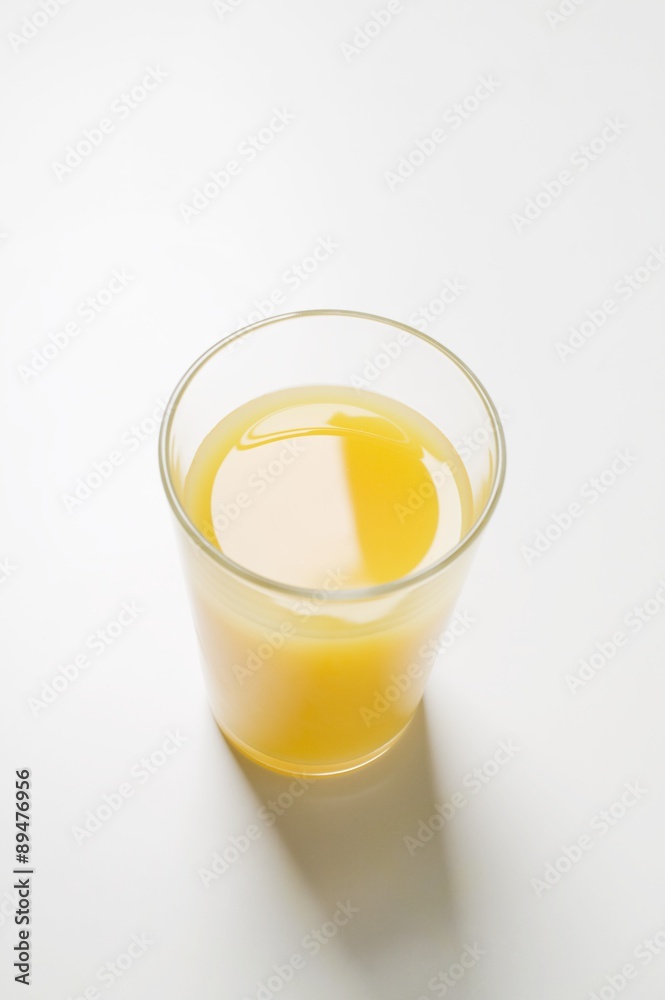 A glass of orange juice