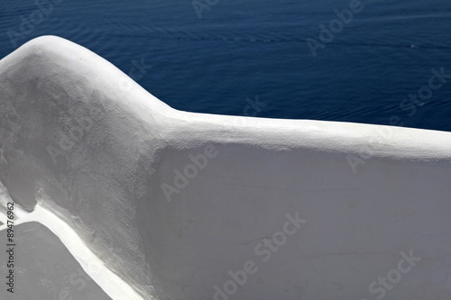 Fototapeta Naklejka Na Ścianę i Meble -  beautiful architectural details of Santorini island, Greece