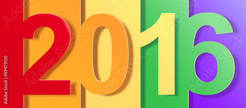 Creative colorful 2016 Background image
