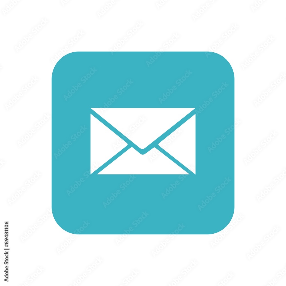 Icono mail azul cuadro Icono mail azul cuadro