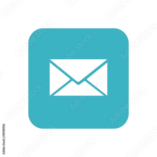 Icono mail azul cuadro