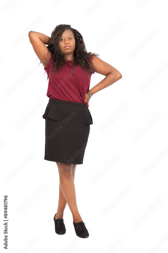 Beautiful woman doing different expressions in different sets of clothes: posing Beautiful woman doing different expressions in different sets of clothes: posing