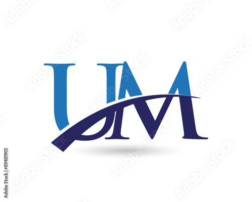 UM Letter Logo Swoosh