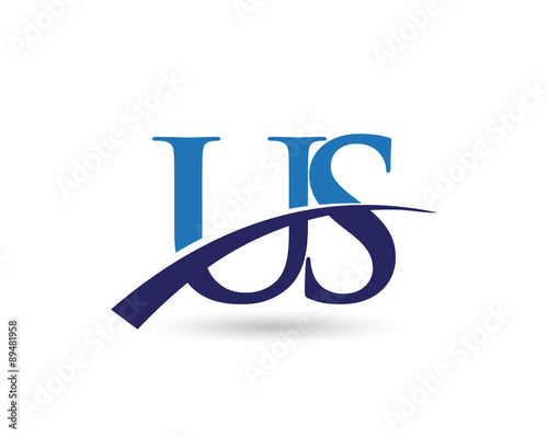 US Letter Logo Swoosh