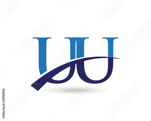 UU Letter Logo Swoosh
