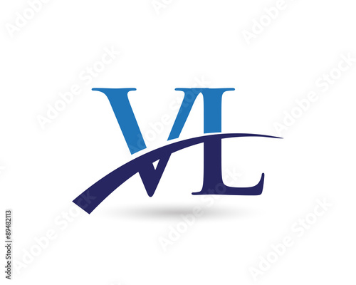 VL Letter Logo Swoosh