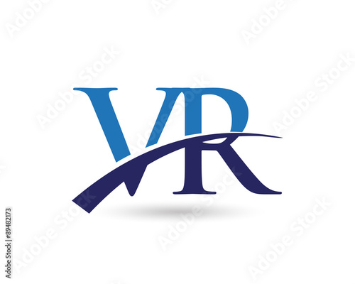 VR Letter Logo Swoosh