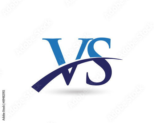 VS Letter Logo Swoosh