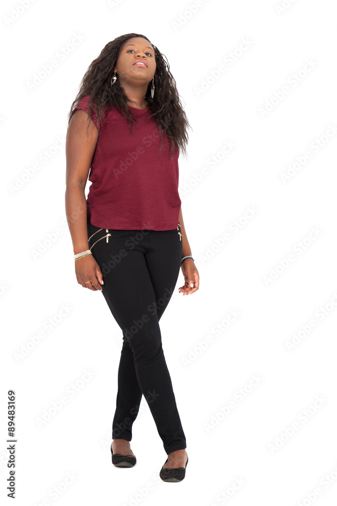 Beautiful woman doing different expressions in different sets of clothes: posing Beautiful woman doing different expressions in different sets of clothes: posing