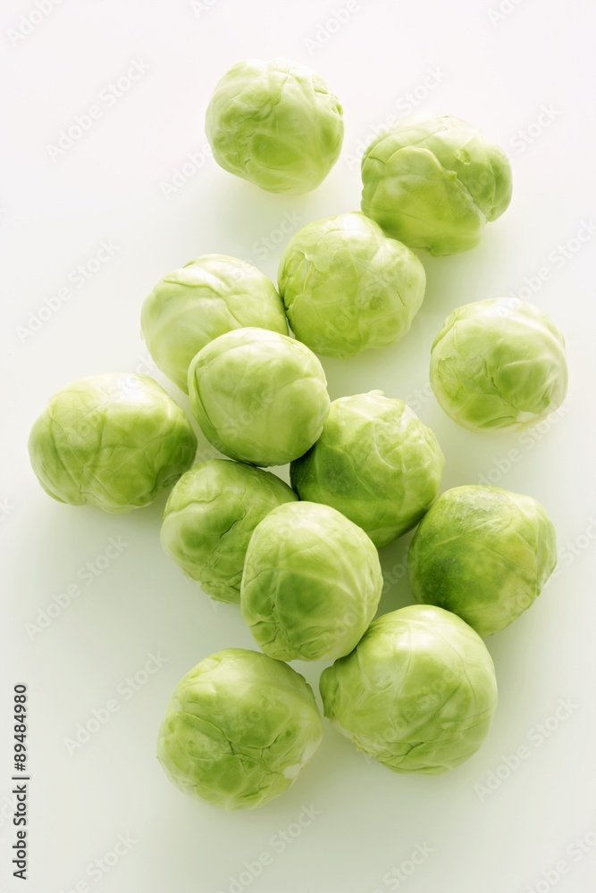 Fresh, cleaned Brussels sprouts Fresh, cleaned Brussels sprouts