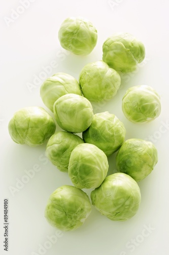 Fresh, cleaned Brussels sprouts