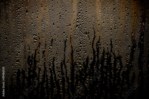 condensation water droplets in a window photo
